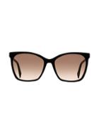 Fendi 57mm Oversized Rectangular Sunglasses