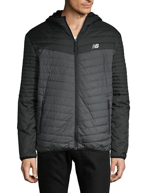 New Balance Quilted Full-zip Hooded Jacket