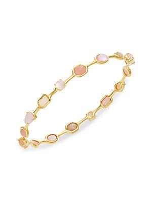 Ippolita Rock Candy Gelato Tulle Semi-precious Multi-stone & 18k Yellow Gold Bangle Bracelet