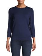 Saks Fifth Avenue Crewneck Cotton-blend Sweater