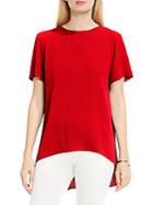 Vince Camuto High-low Hem Textured Blouse