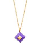 Herm S Vintage Purple Cupidon Necklace
