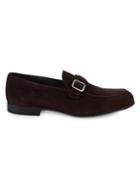 Canali Buckled Suede Loafers