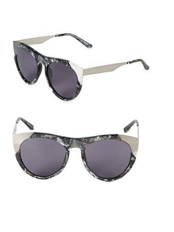 Smoke X Mirrors 53mm Butterfly Sunglasses