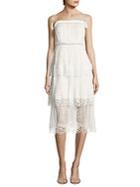 Zimmermann Meridian Circle Lace Tiered Dress
