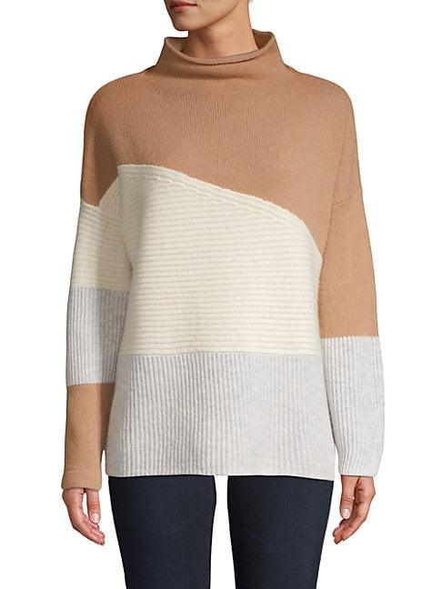 French Connection Wool-blend Colorblock Sweater