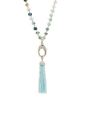 Atelier Paloma Beaded Tassel Necklace
