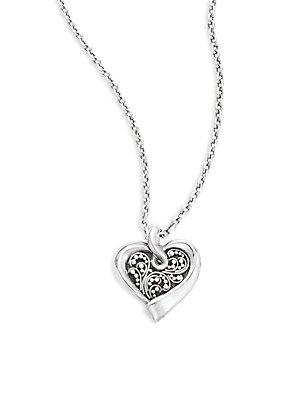 Lois Hill Sterling Silver Heart Pendant Necklace
