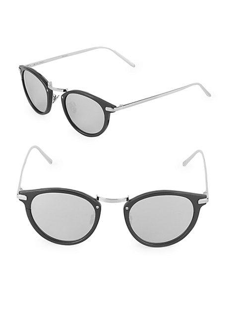 Linda Farrow Luxe 48mm Oval Sunglasses