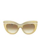 Boucheron 52mm Novelty Cat Eye Sunglasses