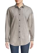Hudson Long-sleeve Cotton-blend Shirt