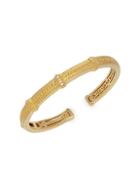 Judith Ripka Goldplated Sterling Silver & Cubic Zirconia Hinged Cuff Bracelet