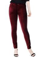 Paige Hoxton Velvet High-rise Skinny Jeans