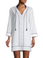 Marabelle Tie Shirtdress Cover-up