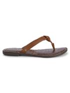 Sam Edelman Giles Knotted Leather Flip Flops