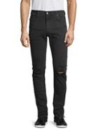 Ag Jeans Distressed Stretch-cotton Jeans