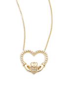 Kc Designs 14k Yellow Gold & Diamond Heart Pendant Necklace