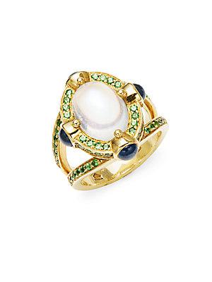 Temple St. Clair Celestial 18k Yellow Gold Statement Ring