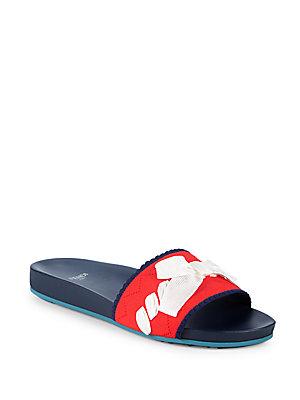 Fendi Bow Slide Sandals