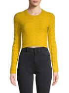 Bcbgeneration Cropped Cotton-blend Sweater