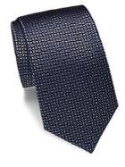 Yves Saint Laurent Geometric-patterned Silk Tie