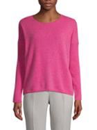 Cashmere Saks Fifth Avenue Ribbed-sleeve Cashmere Sweater