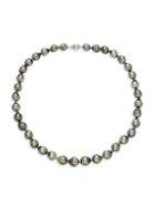 Belpearl 14k White Gold & Tahitian Cultured Pearl Necklace/18