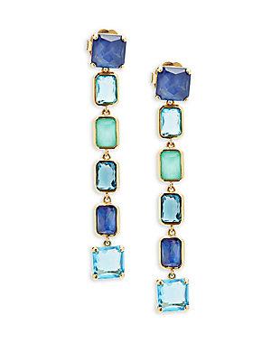 Ippolita Rock Candy Multi-stone And 18k Gold Drop Earrings