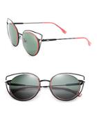 Gucci 53mm Wired Cat Eye Frame Sunglasses