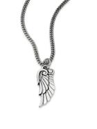 King Baby Studio Sterling Silver Bird-wing Pendant Necklace