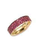 Ippolita Glamazon Stardust 18k Gold & Pink Sapphire Ring
