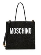 Moschino Glittered Logo Tote Bag