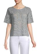 Valentino Short-sleeve Lace Top
