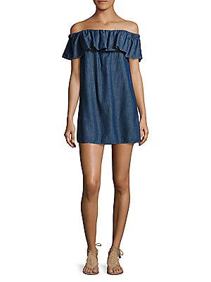 Soft Joie Nilima Off-the-shoulder Chambray Dress