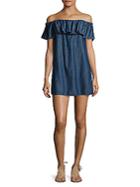 Soft Joie Nilima Off-the-shoulder Chambray Dress