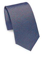 Saks Fifth Avenue Made In Italy Chain Print Silk Tie