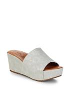 Gentle Souls Forella Floral Leather Wedges