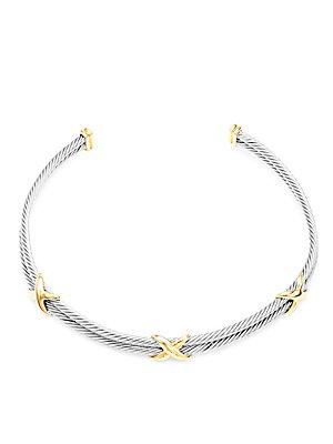 Adriana Orsini Zen Pave Collar Necklace