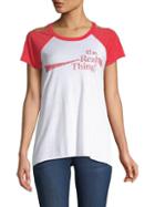 Chaser Graphic Cold-shoulder Tee