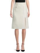 Giambattista Valli Studded Wool A-line Skirt