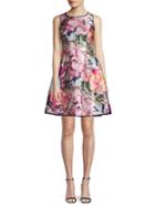 Nicole Miller New York Reversible Fit-and-flare Dress