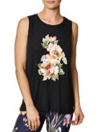 Betsey Johnson Stay Wild Floral Muscle Tank Top