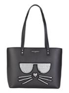 Karl Lagerfeld Paris Sequin Patch Graphic Tote