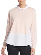 French Connection Colorblock Jersey Blouse