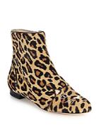 Charlotte Olympia Puss In Boots Leopard-print Calf Hair Ankle Boots