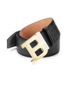 Bally Leather Logo Belt