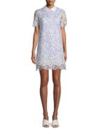 English Factory Floral Lace Shirtdress