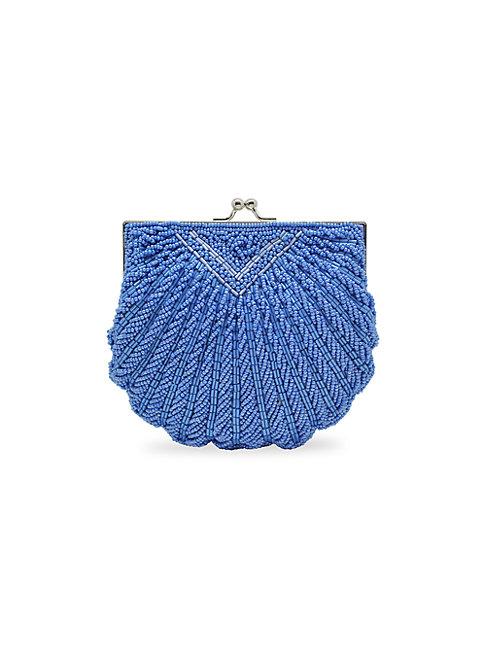 La Regale Iconic Beaded Shell Convertible Clutch