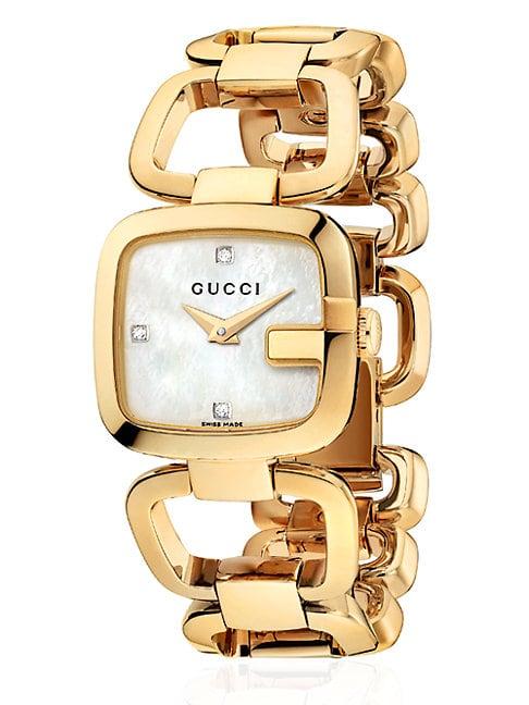 G-gucci Collection Goldtone Gold Pvd Stainless Steel Watch