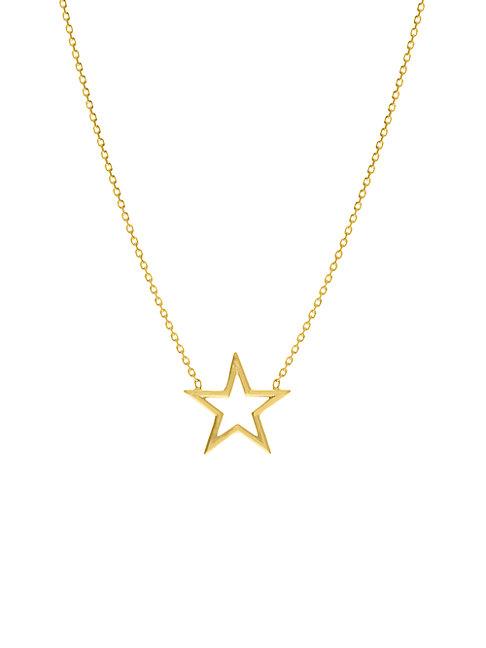Saks Fifth Avenue 14k Yellow Gold Open-wire Star Necklace